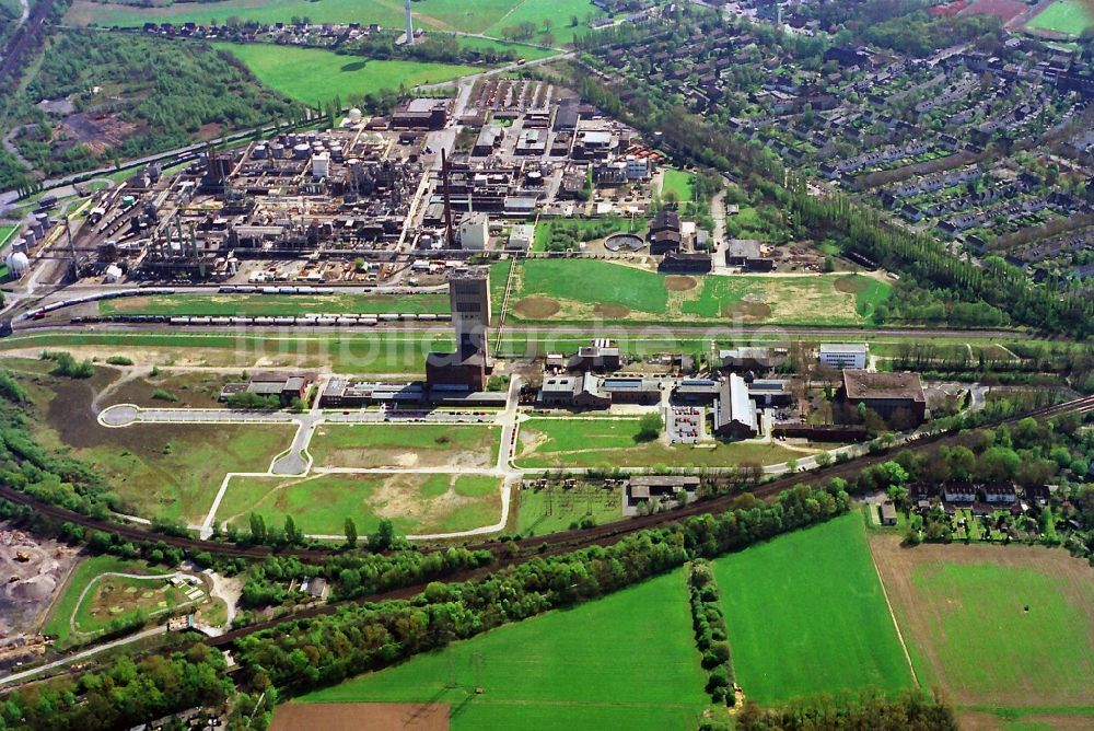 Moers aus der Vogelperspektive: Eurotec Technologiepark auf dem Gelände des ehemaligen Bergwerks Rheinpreußen in Moers in Nordrhein-Westfalen NRW