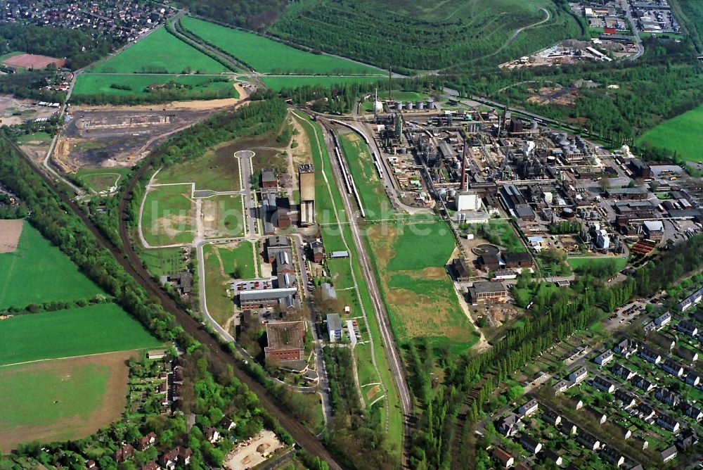 Luftaufnahme Moers - Eurotec Technologiepark auf dem Gelände des ehemaligen Bergwerks Rheinpreußen in Moers in Nordrhein-Westfalen NRW