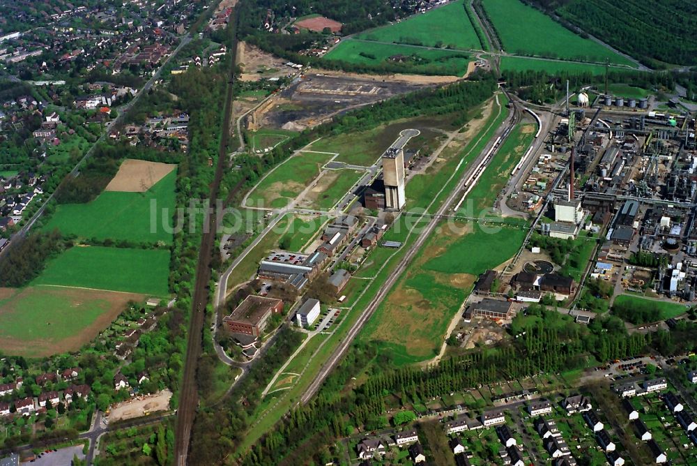 Moers von oben - Eurotec Technologiepark auf dem Gelände des ehemaligen Bergwerks Rheinpreußen in Moers in Nordrhein-Westfalen NRW