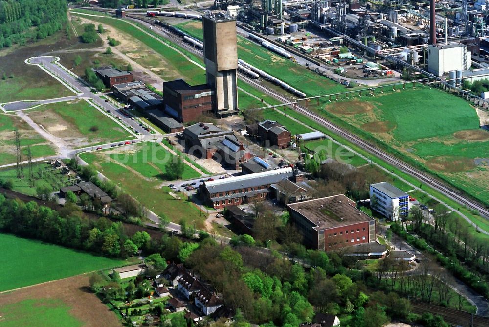 Luftaufnahme Moers - Eurotec Technologiepark auf dem Gelände des ehemaligen Bergwerks Rheinpreußen in Moers in Nordrhein-Westfalen NRW