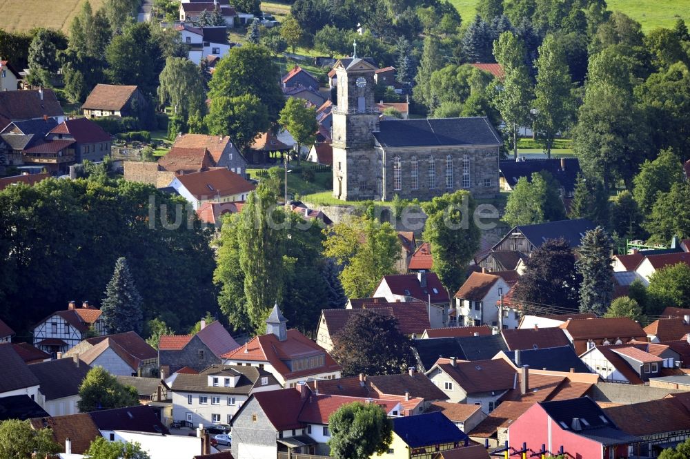 Luftbild Wolfsberg - Evangelisch- Lutherische Kirche mit Prarramt in Gräfinau-Angestedt in Wolfsberg im Bundesland Thüringen