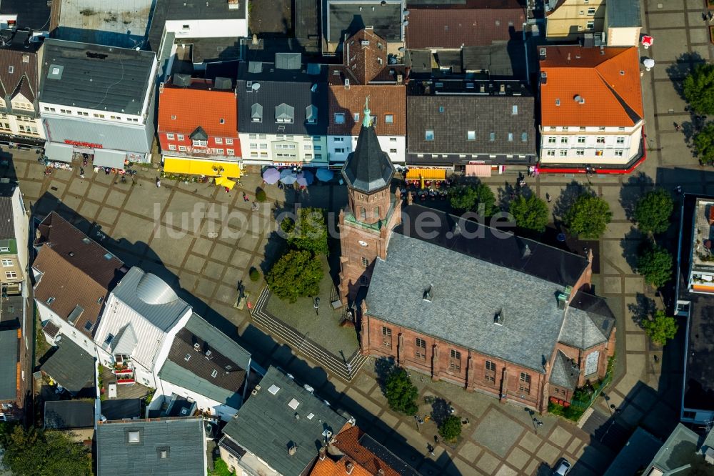 Bochum von oben - Evangelische Friedenskirche in Bochum im Bundesland Nordrhein-Westfalen