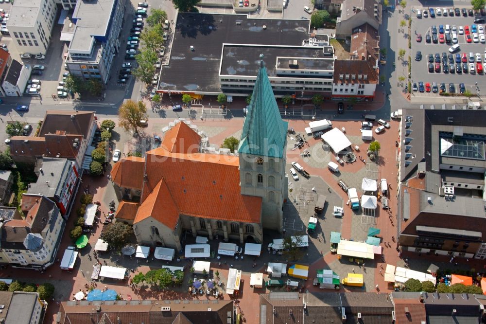 Luftaufnahme Hamm - Evangelische Pauluskirche in Hamm im Bundesland Nordrhein-Westfalen