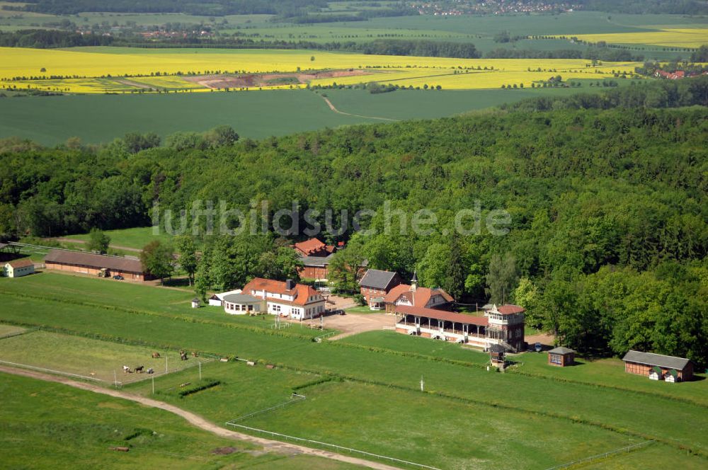 Luftbild Gotha - Eventpark / Pferderennbahn Boxberg in Thüringen