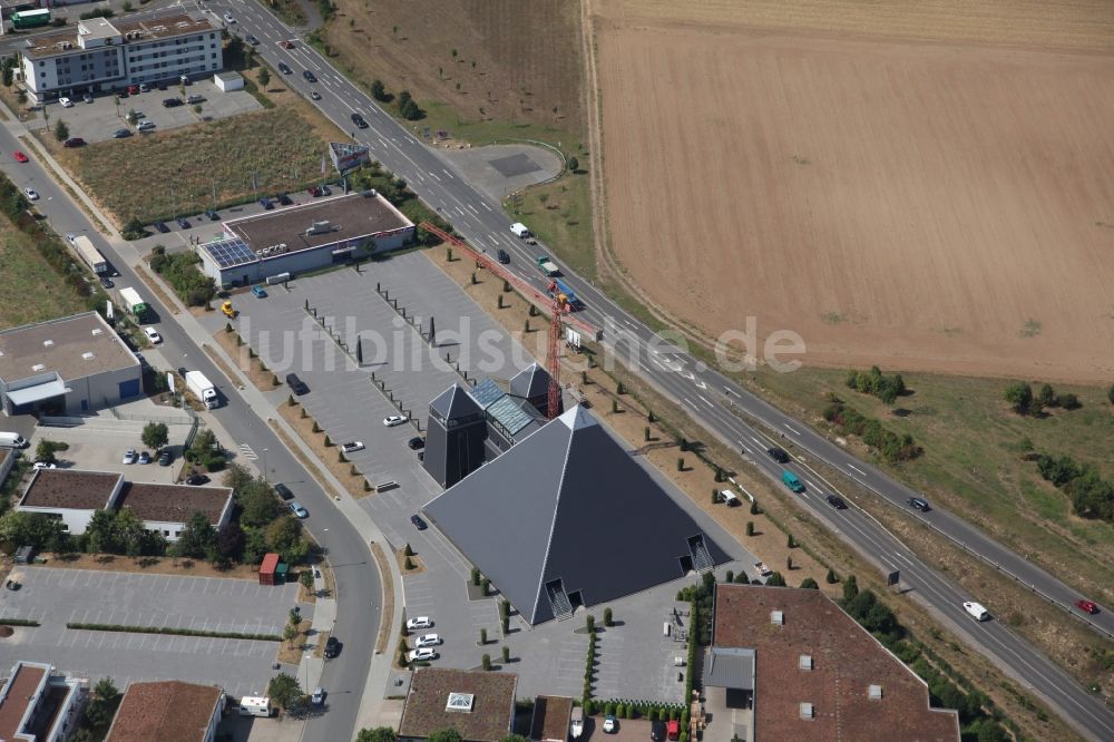 Luftbild Mainz - Eventpyramide in Mainz im Bundesland Rheinland-Pfalz