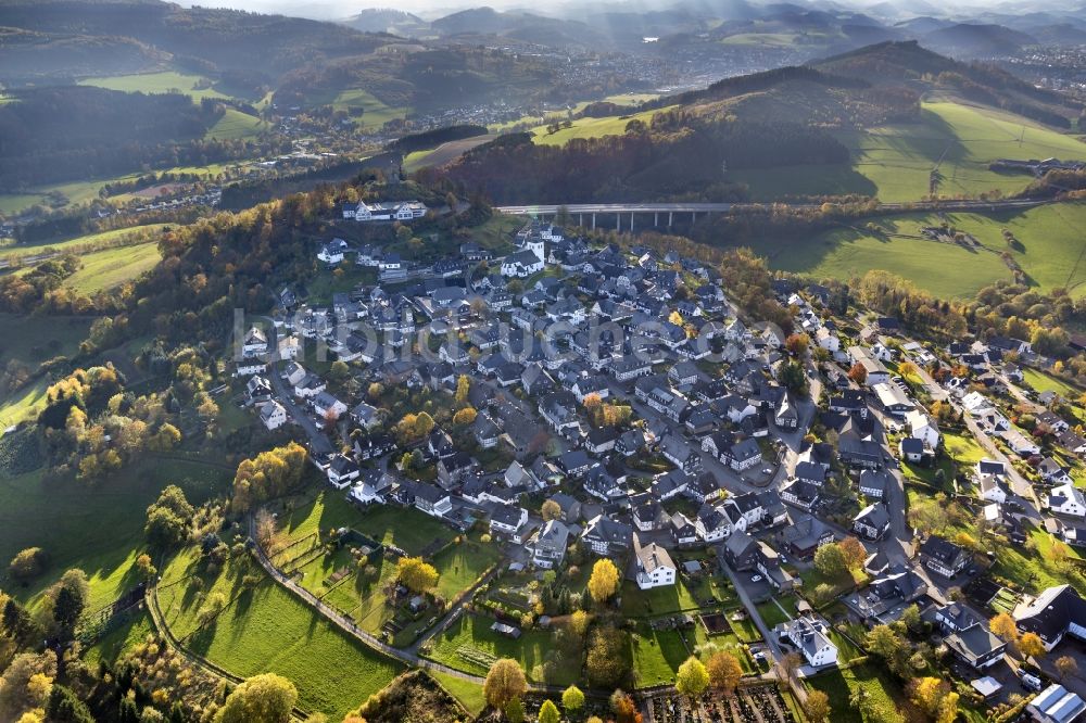 Luftbild Meschede - Eversberg bei Meschede im Sauerland in Nordrhein-Westfalen