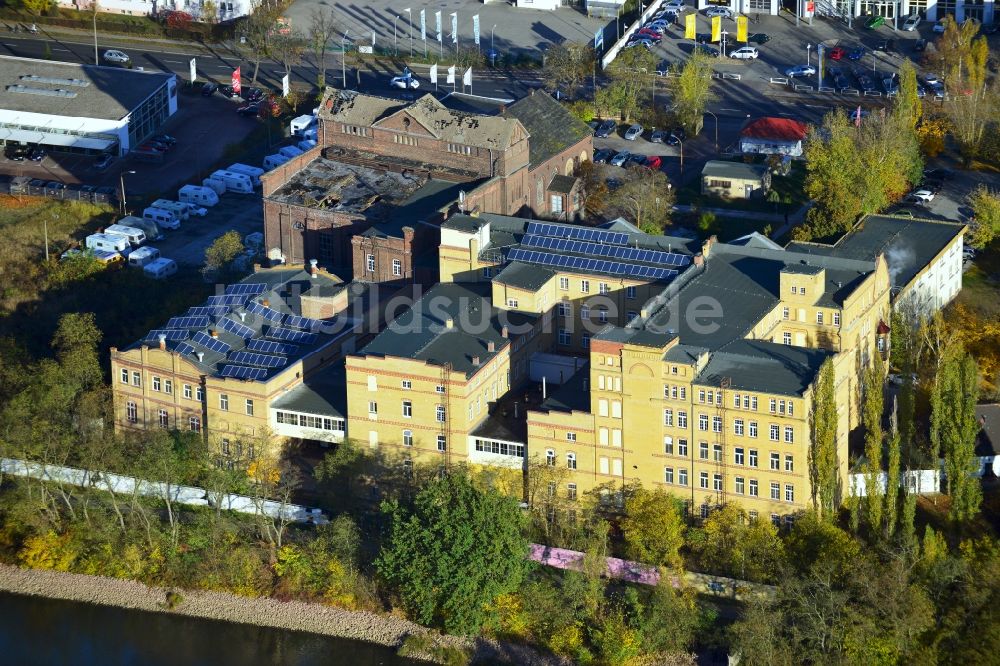 Luftbild Lutherstadt Wittenberg - Fabrik und Bürogebäude in Lutherstadt Wittenberg in Sachsen-Anhalt