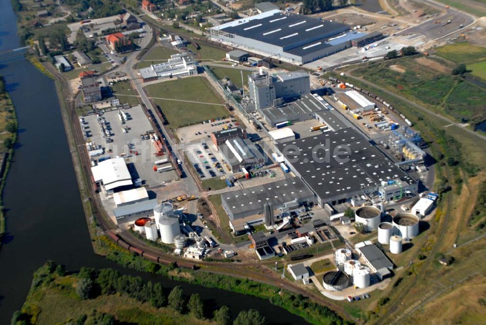 Luftaufnahme Genthin (Sachsen-Anhalt) - Fabrik der Henkel Genthin GmbH in Genthin