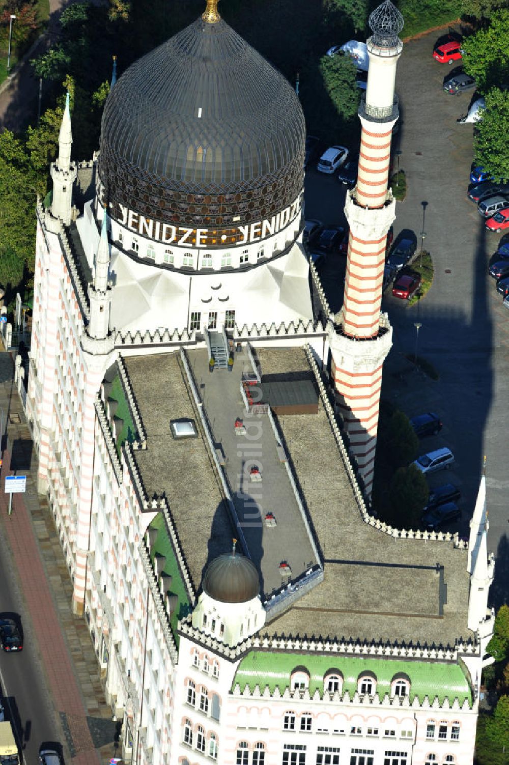 Dresden aus der Vogelperspektive: Fabrikgebäude Yenidze Dresden