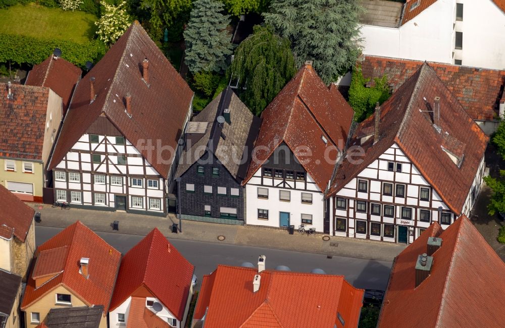 Luftaufnahme Lippstadt - Fachwerkhäuser in Lippstadt im Bundesland Nordrhein-Westfalen