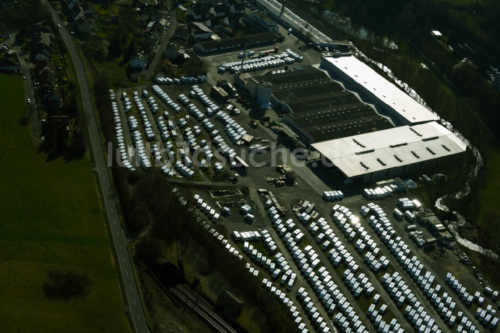 Luftbild Sinntal - Fahrzeugbau- Werksgelände der Knaus Tabbert GmbH in Sinntal im Bundesland Hessen, Deutschland