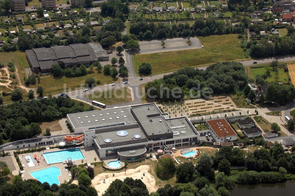 Luftbild Osnabrück - Familien- und Freizeitbad Nettebad in Osnabrück