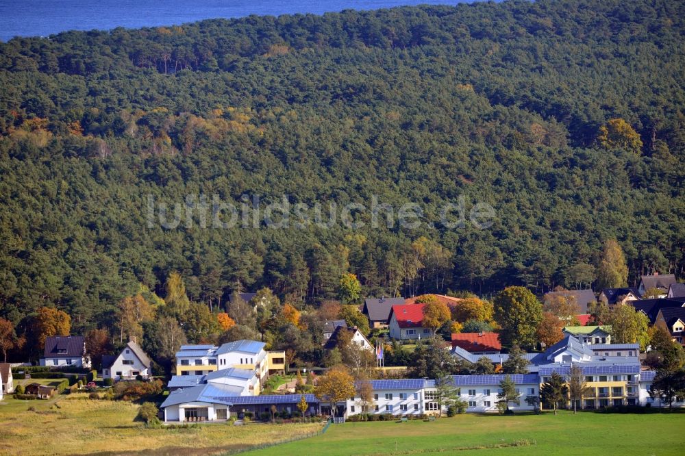 Luftaufnahme Trassenheide - Familien Wellness Hotel Seeklause in Trassenheide im Bundeslans Mecklenburg-Vorpommern