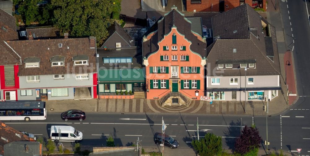 Luftaufnahme Hamm - Fassade des Stunikenclub im Stunikenaus in Hamm im Bundesland Nordrhein-Westfalen