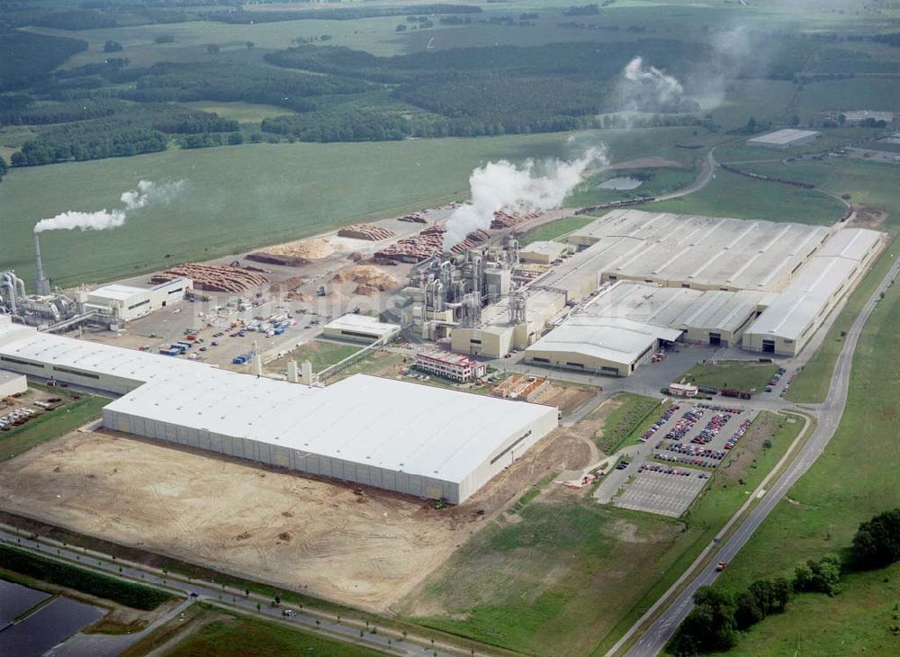 Luftbild Heiligengrabe - Fast fertige Erweiterungsbaustellen am Werksgelände der KRONOTEX GmbH im Gewerbegebiet Heiligengrabe.