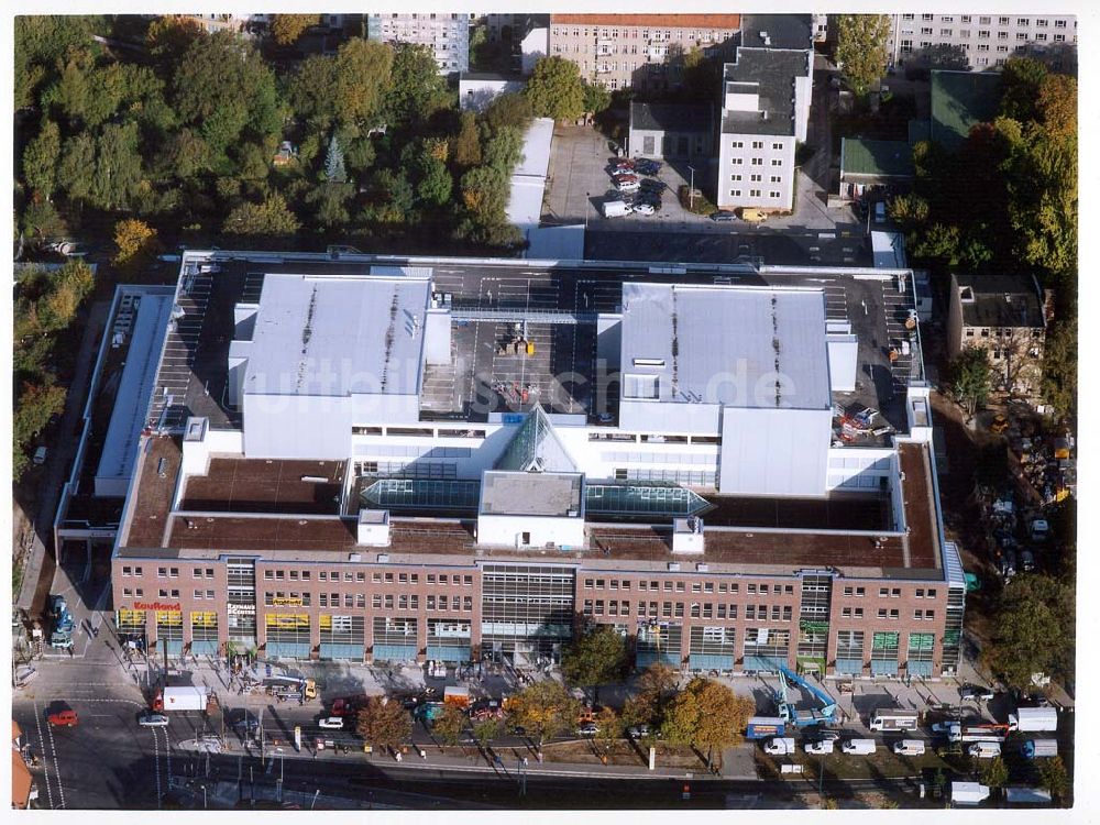 Berlin - Pankow von oben - Fast fertiges Rathauscenter am Rathaus in Berlin - Pankow der FUNDUS-Gruppe in Köln.