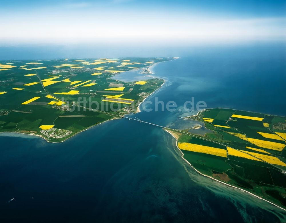 Luftbild Fehmarn - Fehmarnsund und Fehmarnsundbrücke in Fehmarn im Bundesland Schleswig-Holstein