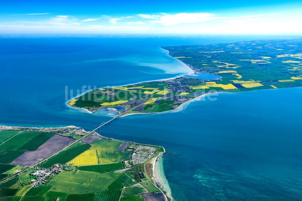 Fehmarn aus der Vogelperspektive: Fehmarnsundbrücke über die Ostsee in Fehmarn im Bundesland Schleswig-Holstein, Deutschland