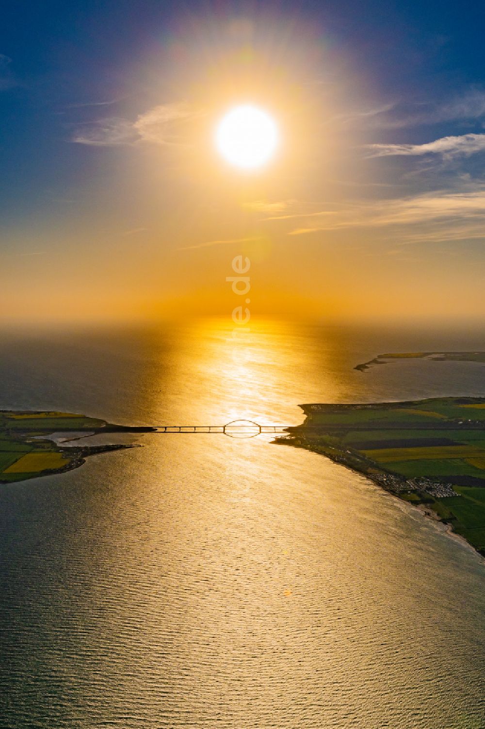 Luftbild Fehmarn - Fehmarnsundbrücke über die Ostsee in Fehmarn im Bundesland Schleswig-Holstein, Deutschland