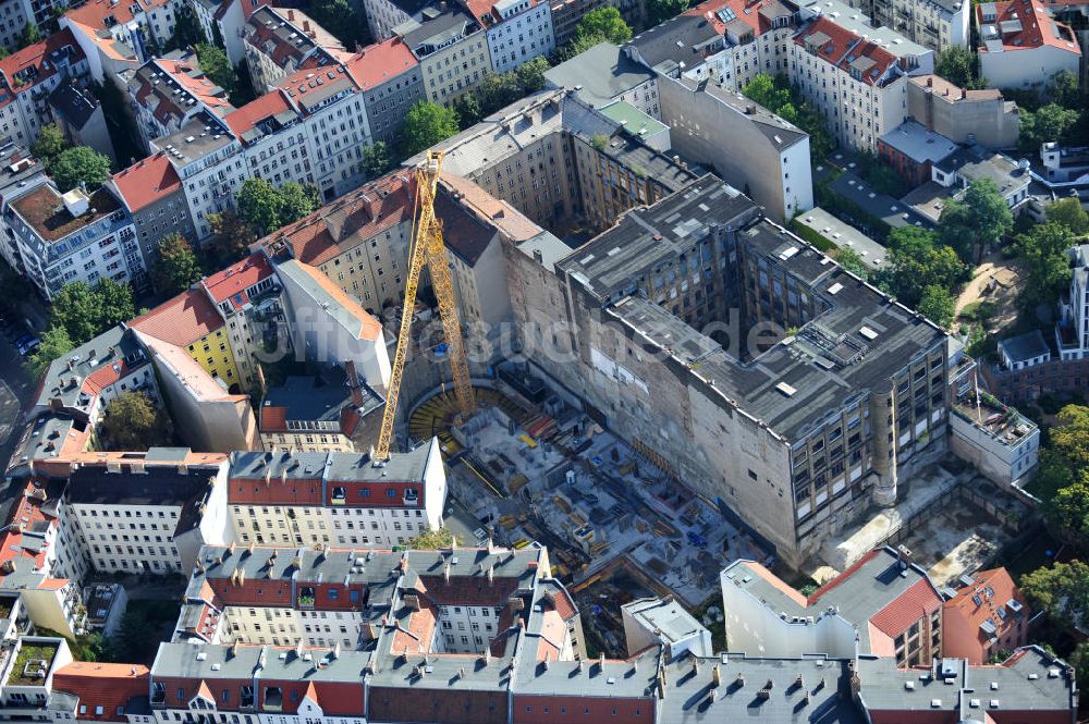 Luftaufnahme Berlin - Fehrbelliner Lofts Berlin