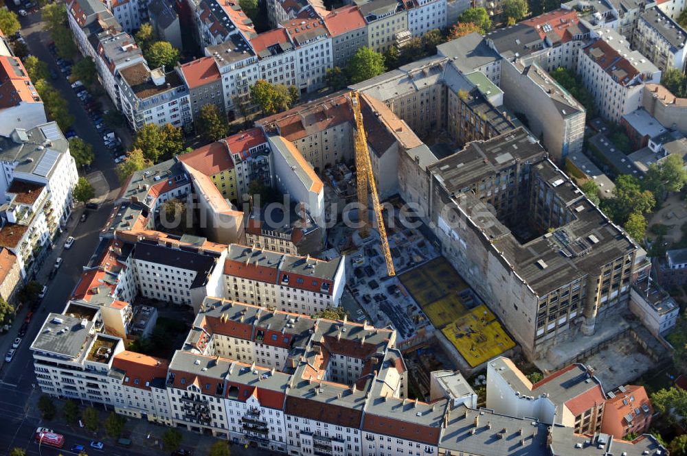 Berlin Mitte von oben - Fehrbelliner Lofts Berlin-Mitte