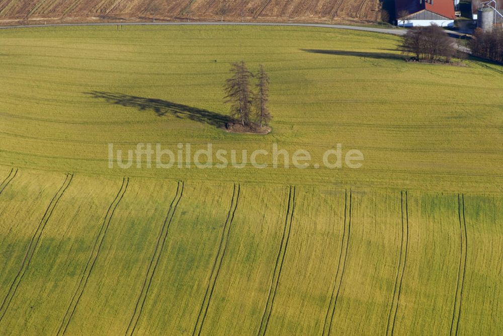 Luftaufnahme Aichach / OT Gallenbach - Feld bei Aichach im Ortsteil Gallenbach