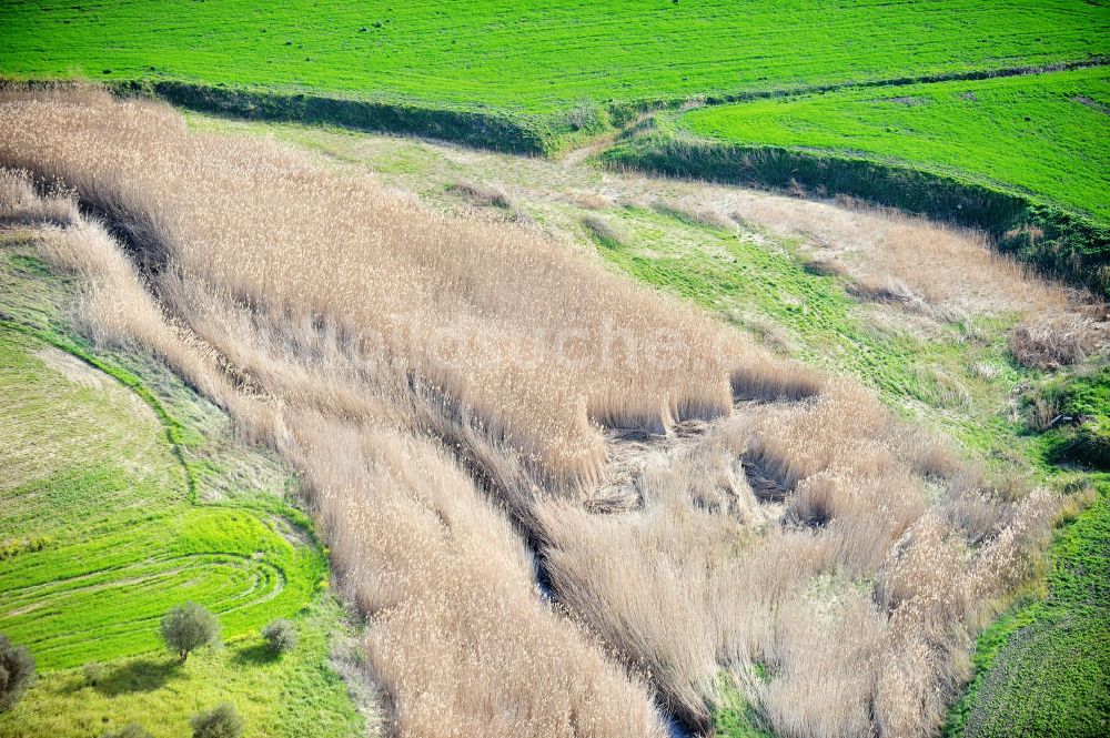 Luftbild Villalba / Sizilien - Feld bei Villalba auf Sizilien in Italien