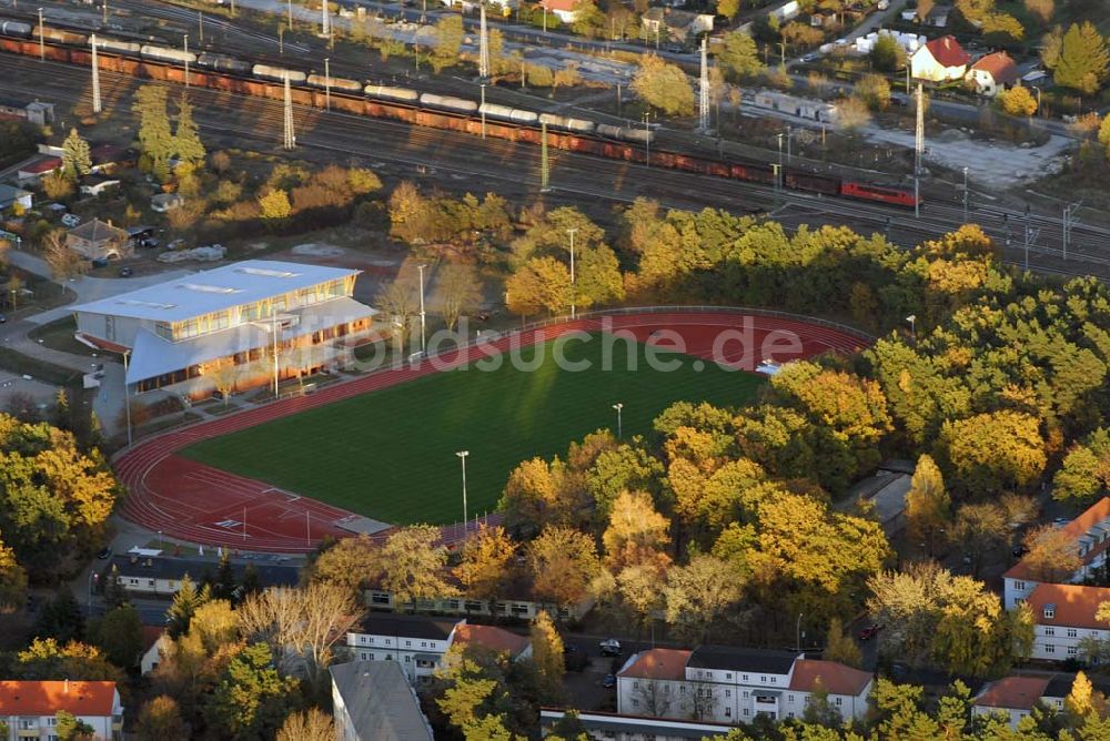 Luftbild Königs Wusterhausen - Feld-Sporthalle in Königs Wusterhausen