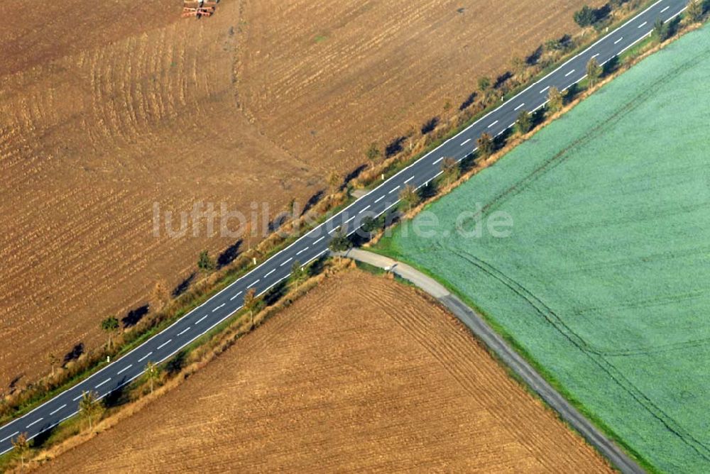 Luftbild Königerode - Felder an der B242