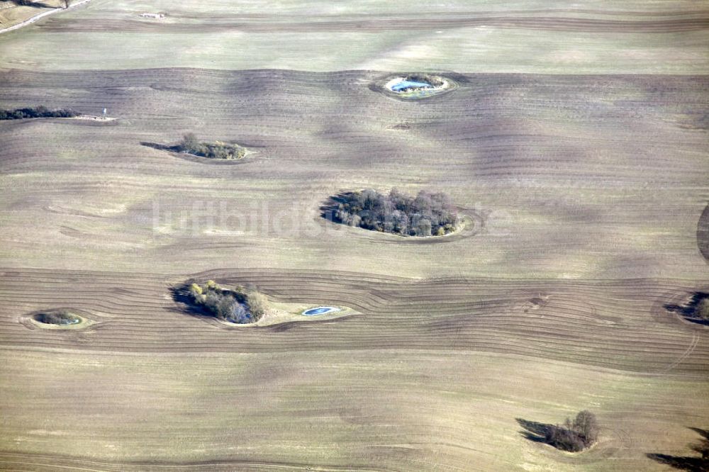 Luftbild Fürstenberg - Felder bei Fürstenberg