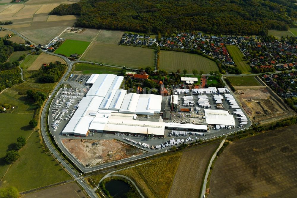 Luftaufnahme Bad Laer - FELDHAUS KLINKER VERTRIEBS-GMBH in Bad Laer im Bundesland Niedersachsen, Deutschland