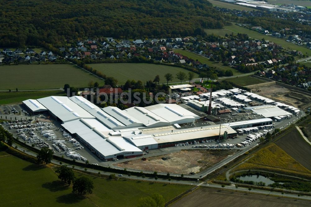 Bad Laer von oben - FELDHAUS KLINKER VERTRIEBS-GMBH in Bad Laer im Bundesland Niedersachsen, Deutschland