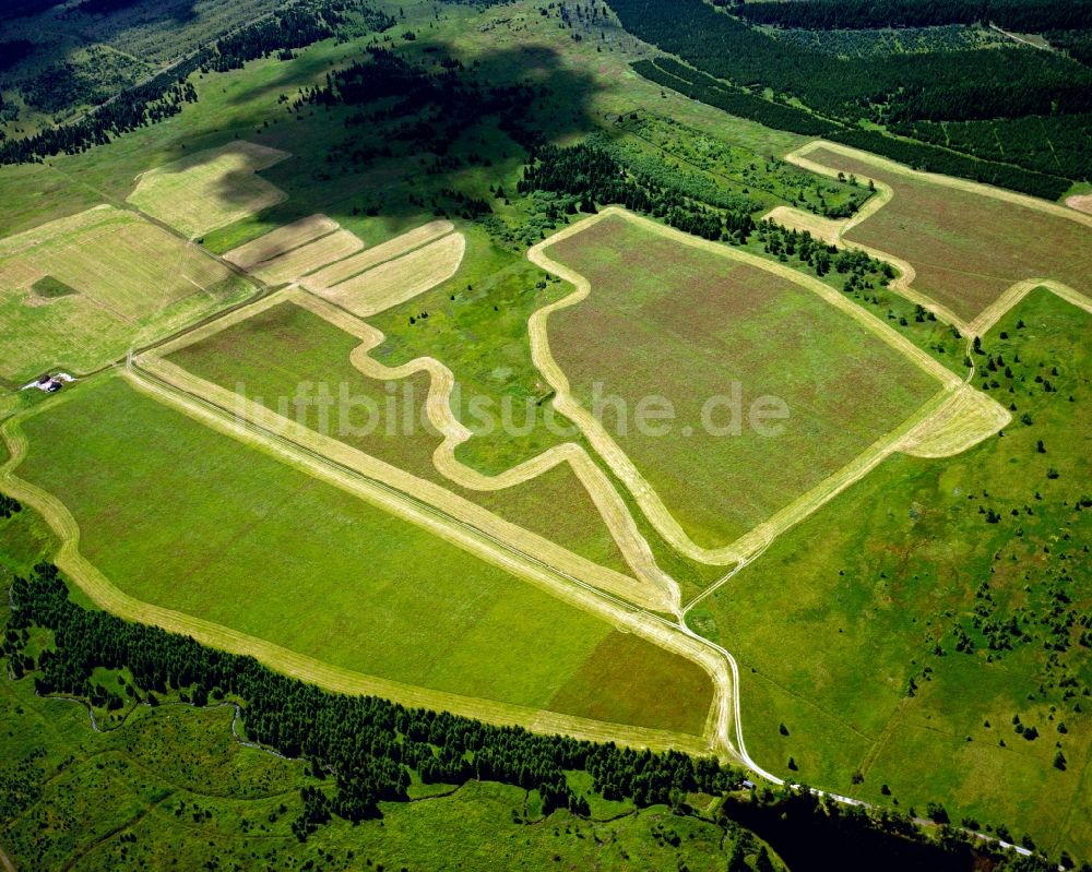 Luftbild Annaberg-Buchholz - Feldstrukturen bei Annaberg-Buchholz im Bundesland Sachsen