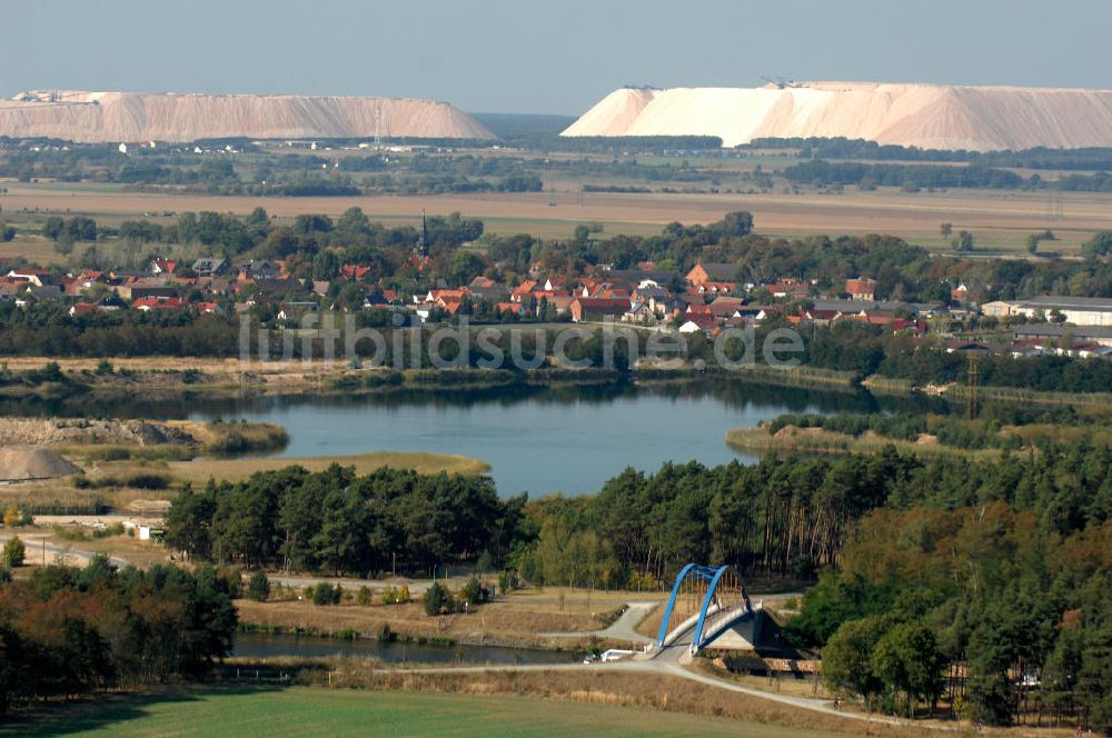 Luftaufnahme Burg - Feldwegbrücke Schartau Detershagen bei Burg