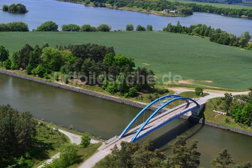 Luftbild Detershagen - Feldwegbrücke Schartau Detershagen über dem Elbe-Havel-Kanal im Bundesland Sachsen-Anhalt