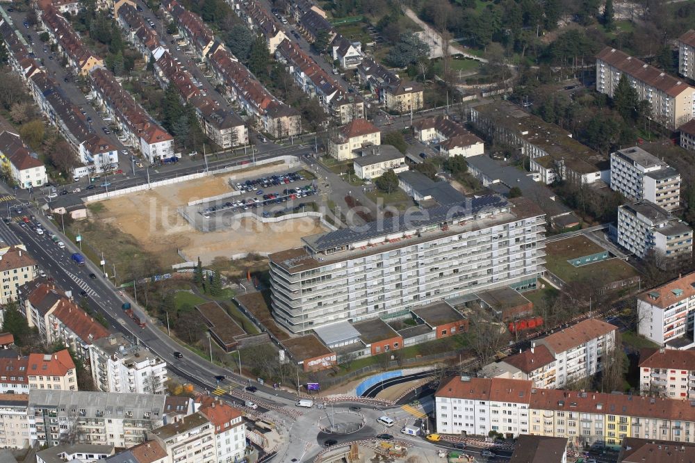 Basel von oben - Felix Platter Spital in Basel in der Schweiz