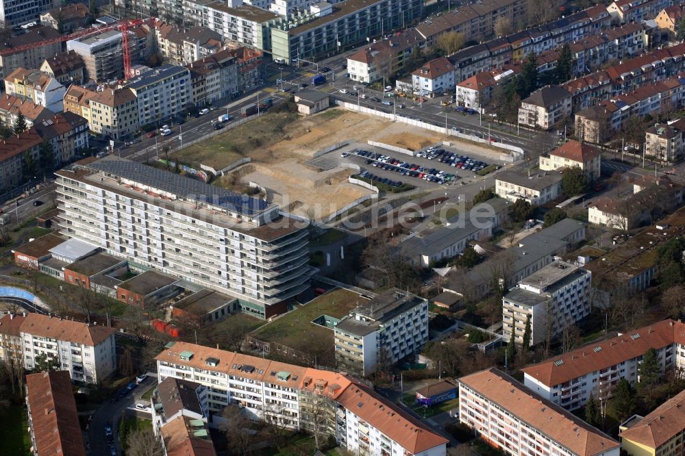 Basel aus der Vogelperspektive: Felix Platter Spital in Basel in der Schweiz