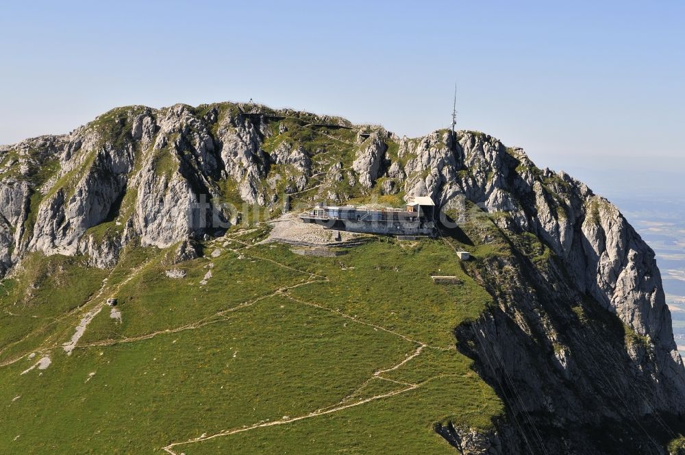 Luftbild Oberstocken - Felsen- und Berglandschaft des Stockhorn in Oberstocken in Schweiz