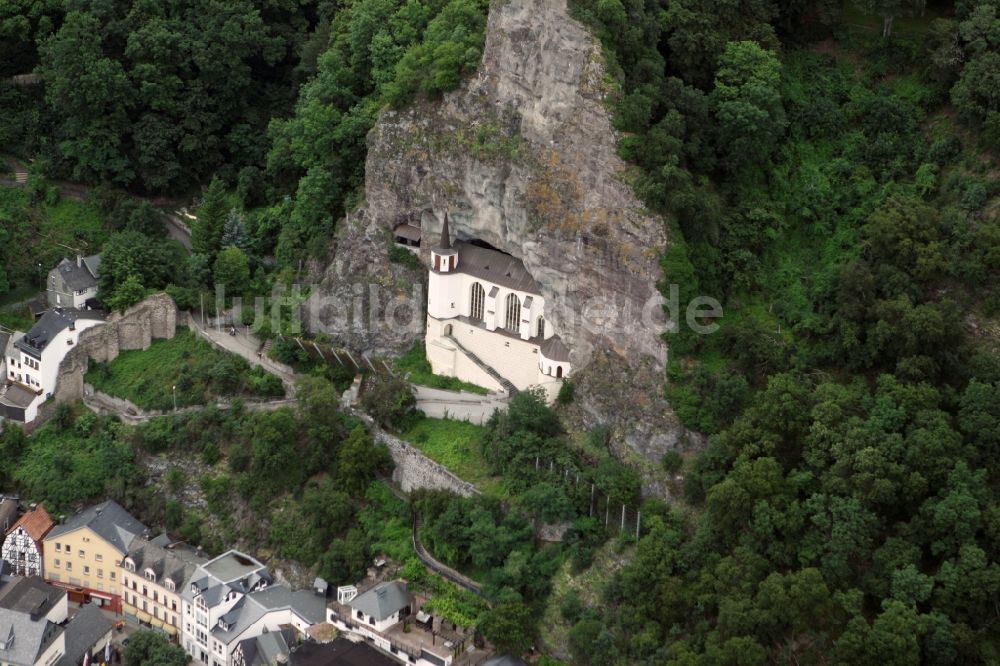 Idar-Oberstein aus der Vogelperspektive: Felsenkirche in Idar-Oberstein im Bundesland Rheinland-Pfalz