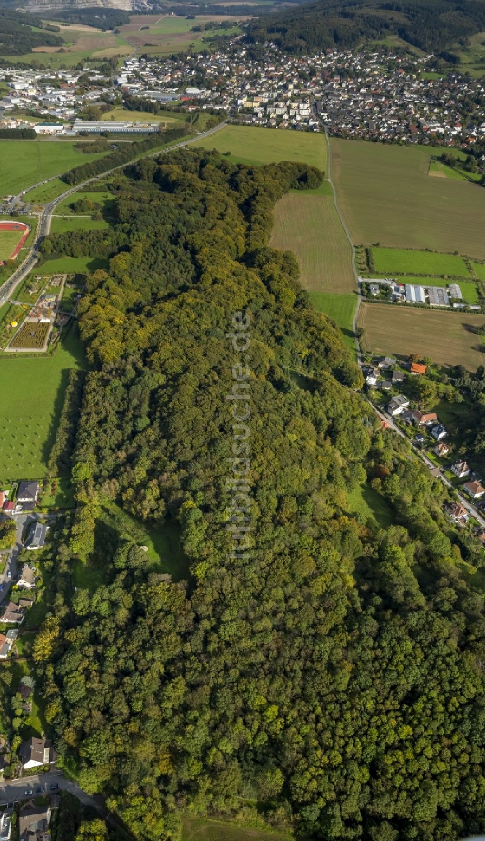 Hemer aus der Vogelperspektive: Felsenmeer Waldgebiet in Hemer im Bundesland Nordrhein-Westfalen