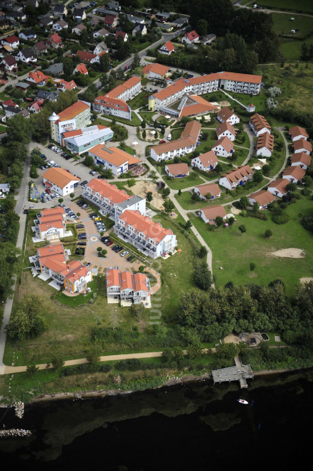 Rerik von oben - Feriendorf der AWO SANO gGmbH in Rerik an der Ostsee