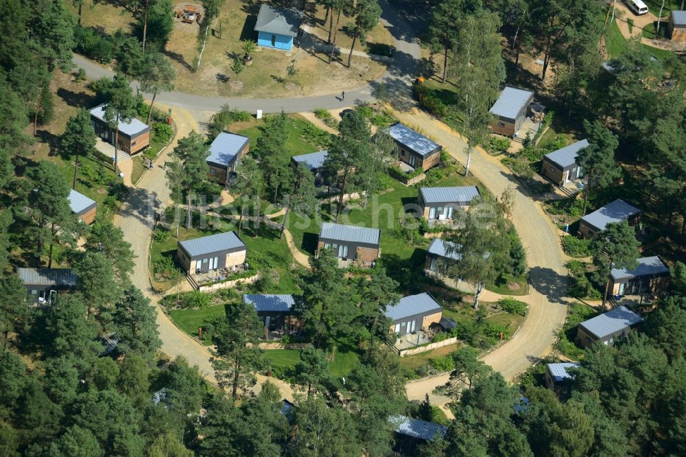 Luftbild Krausnick-Groß Wasserburg - Ferienhaus Anlage und Bungalow- Siedlung in Krausnick in Krausnick im Bundesland Brandenburg