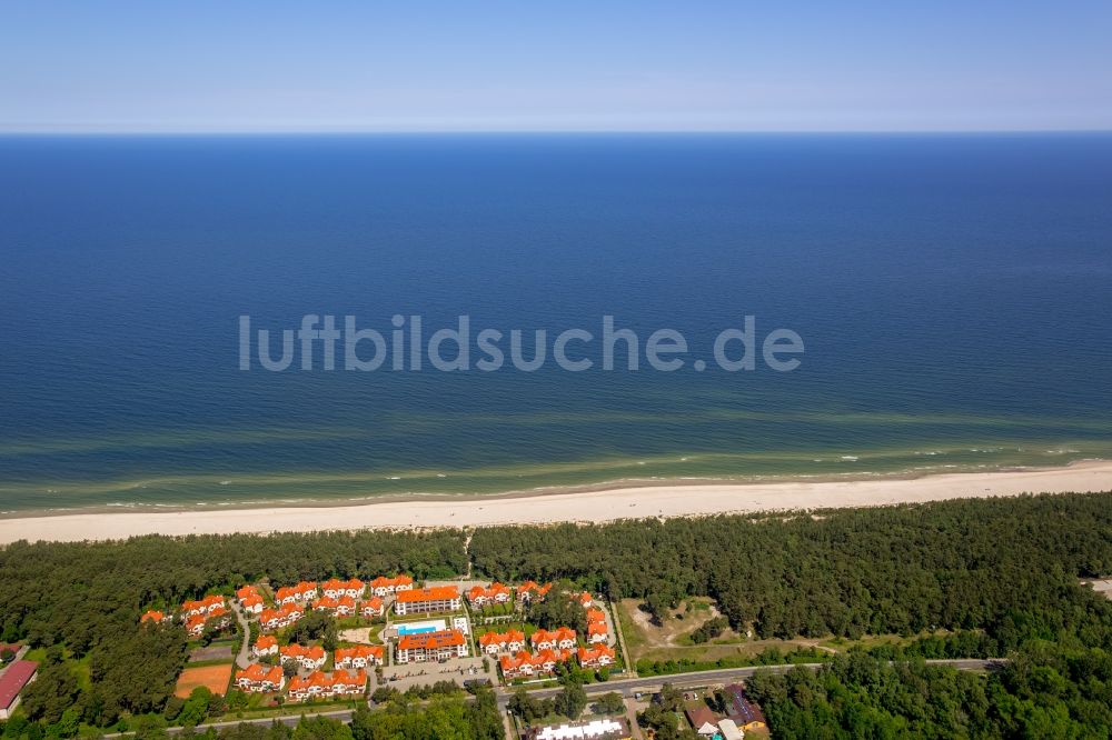 Luftaufnahme Rogowo - Ferienhaus Anlage der Burco Development Polska Sp. z o.o. in Rogowo in Westpommern, Polen