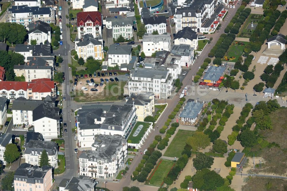 Heringsdorf aus der Vogelperspektive: Ferienhaus Anlage entlang der Dünenstraße im Ortsteil Seebad Ahlbeck in Heringsdorf im Bundesland Mecklenburg-Vorpommern