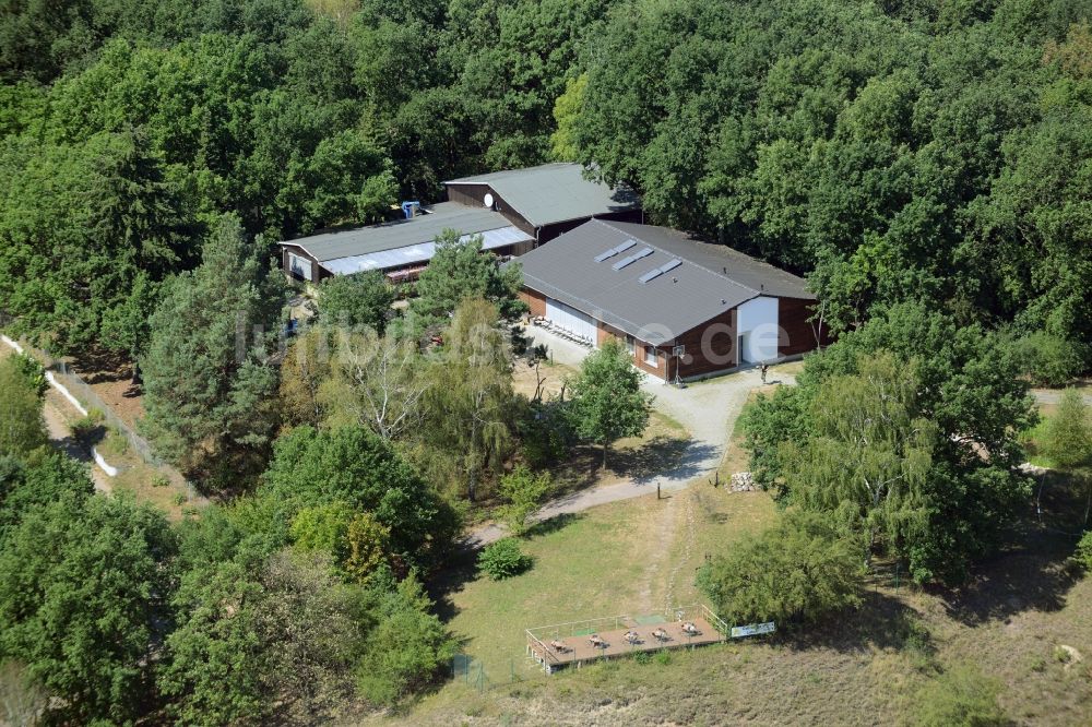 Luftbild Lebus - Ferienhaus Anlage der Europäischen Naturerlebnisstätte NABU in Lebus im Bundesland Brandenburg