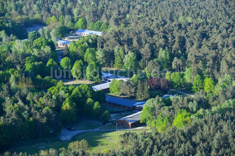 Störitz aus der Vogelperspektive: Ferienhaus- Anlage des Ferienparks in Störitz im Bundesland Brandenburg, Deutschland