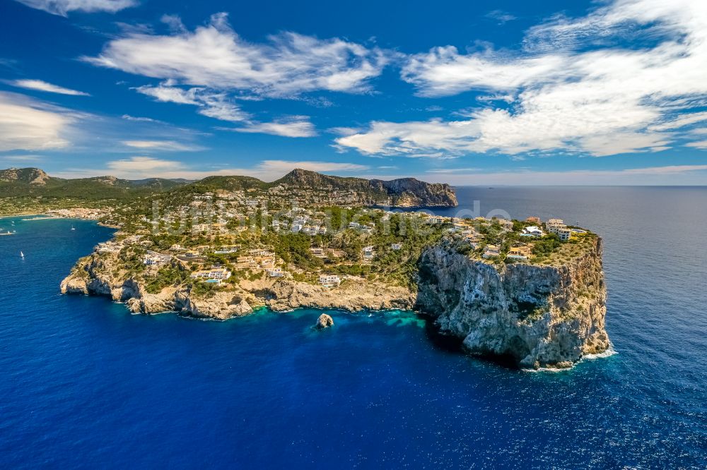 Luftbild Andratx - Ferienhaus Anlage auf der Halbinsel Mola bei Andratx in Balearische Insel Mallorca, Spanien