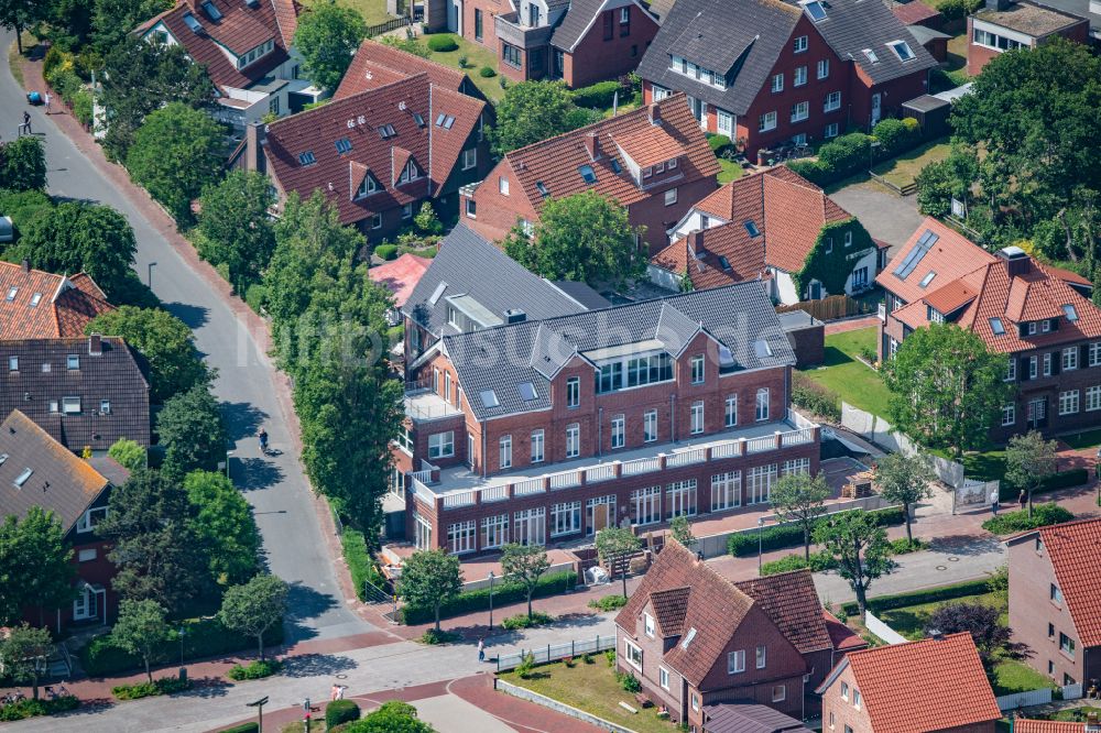 Luftaufnahme Langeoog - Ferienhaus Anlage Lüttjeod Apartmentvilla in Langeoog im Bundesland Niedersachsen, Deutschland