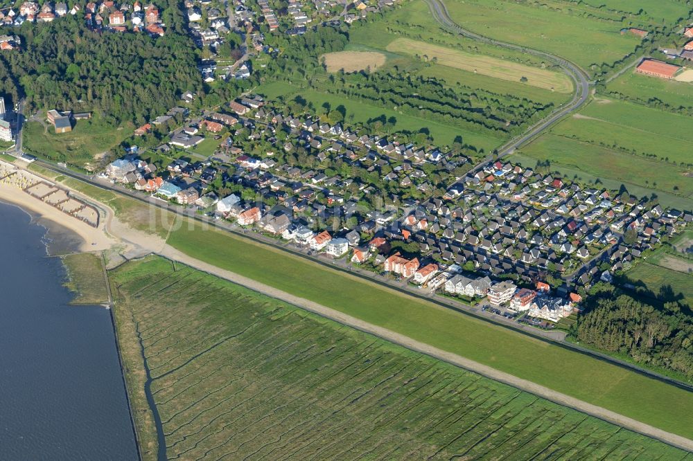 Luftaufnahme Cuxhaven - Ferienhaus Anlage in Sahlenburg in Cuxhaven im Bundesland Niedersachsen