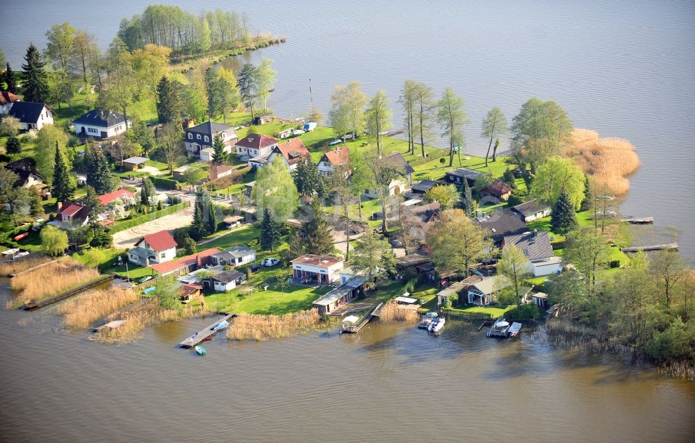 Luftbild Teupitz - Ferienhaus Anlage am Teupitzer See in Teupitz im Bundesland Brandenburg, Deutschland